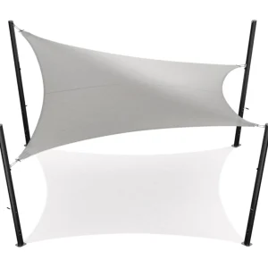 Sonnenschutzvlies – quadratisch – 5 x 5 m – atmungsaktiv – HDPE – Hellgrau