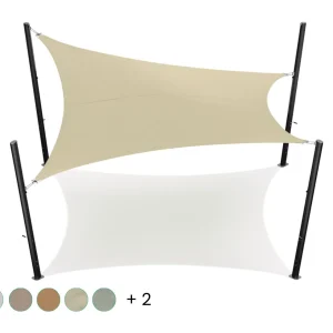 Schaduwdoek - vierkant - 5 x 5 m - Waterdicht - Polyester - Sandstone