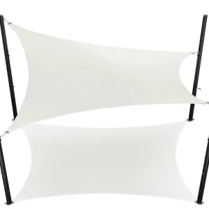 Schaduwdoek - vierkant - 5 x 5 m - Waterdicht - Polyester - White